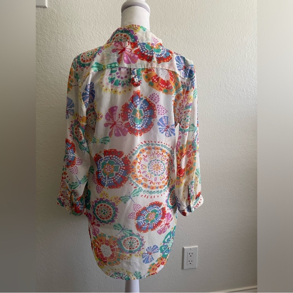 Multi Color Lightweight Blouse - Picture 9 of 10